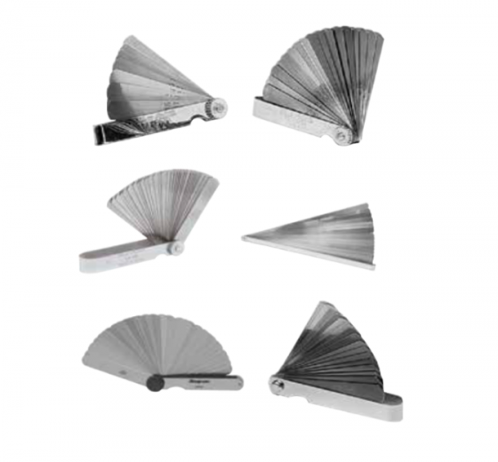 Lot De 32 Jauges D'épaisseur En Acier Inoxydable - Lames Effilées Double Graduation (mm Et Pouces) | Pour Réglage Jeux Soupapes Moto, VTT, UTV